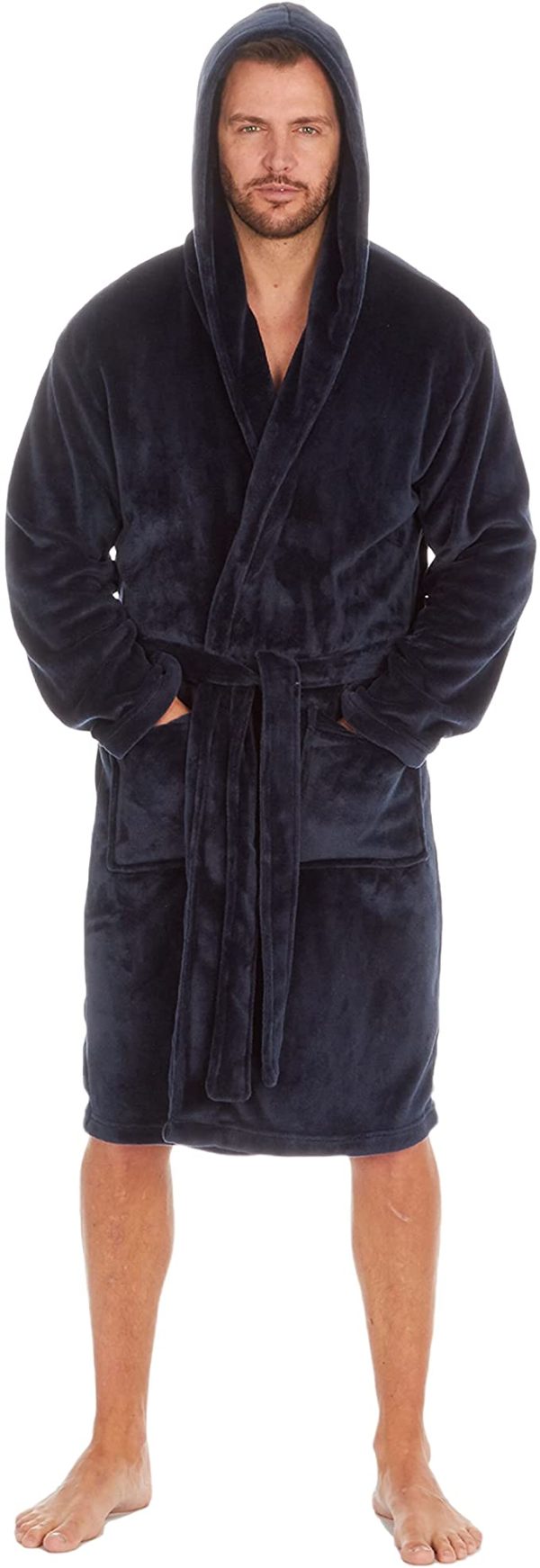 Mens Adult Plus Size Big and Tall Dressing Gown Bath Robe up to 5XL