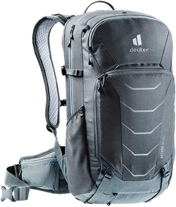deuter Unisex – Adult's Attack 22 EL Bicycle Backpack with Protector extra long