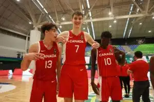 With the Canada's team