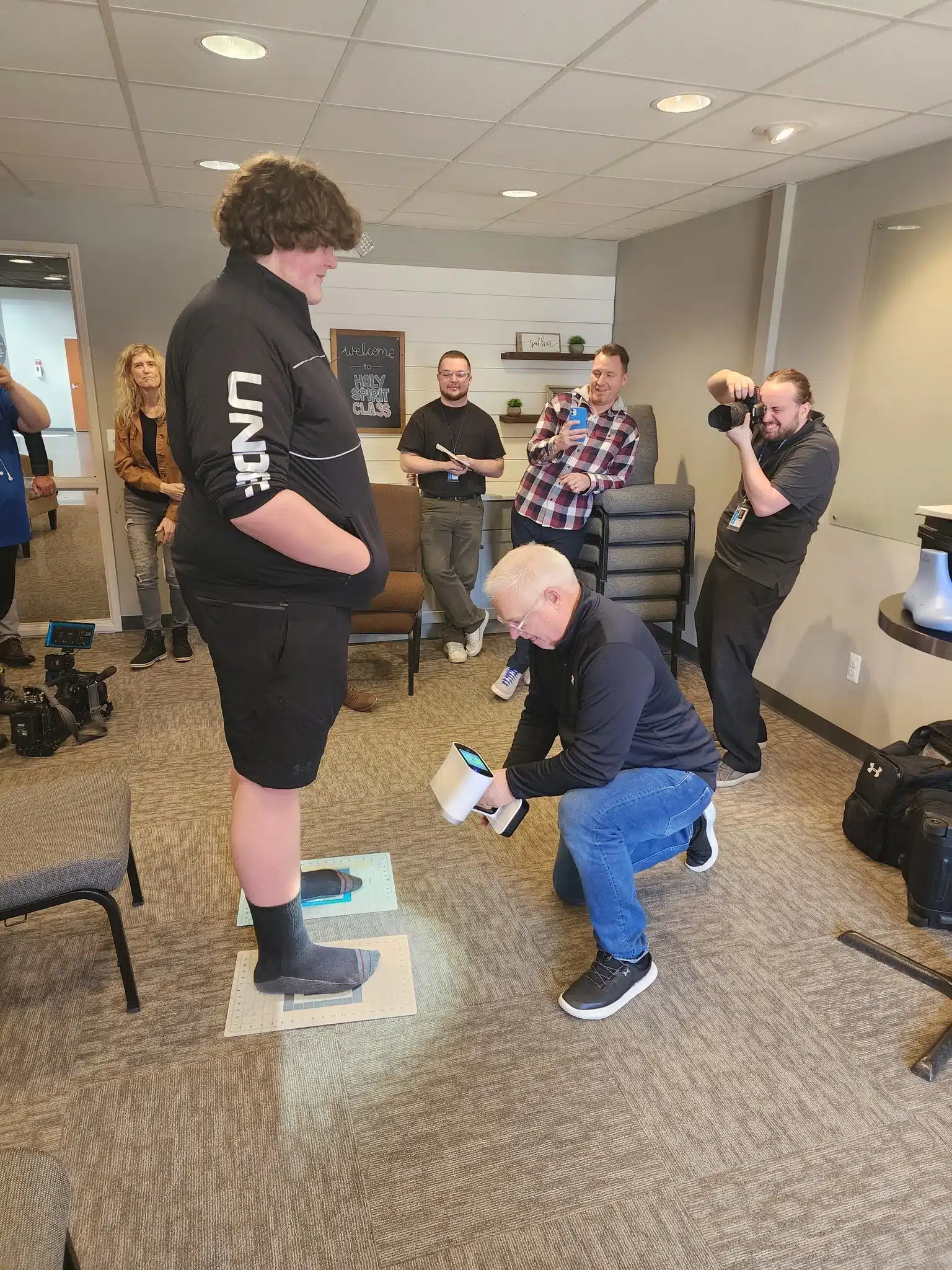 Eric got his feet scanned 2